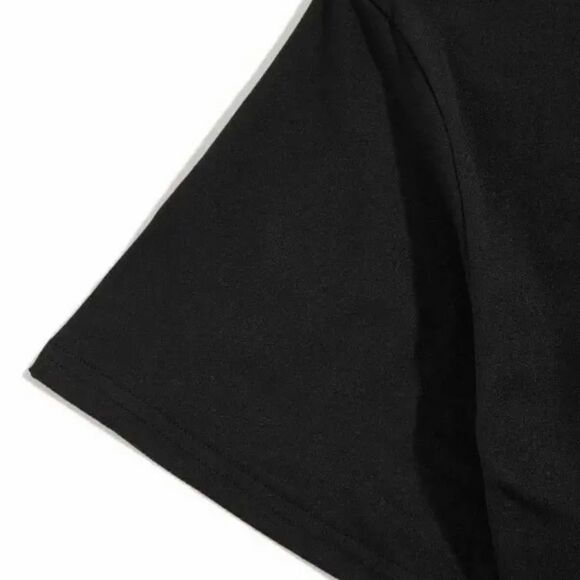 New Faith over Fear Rhinestone T-shirt Black with Red and Silver Soft Stretchy - Picture 6 of 9